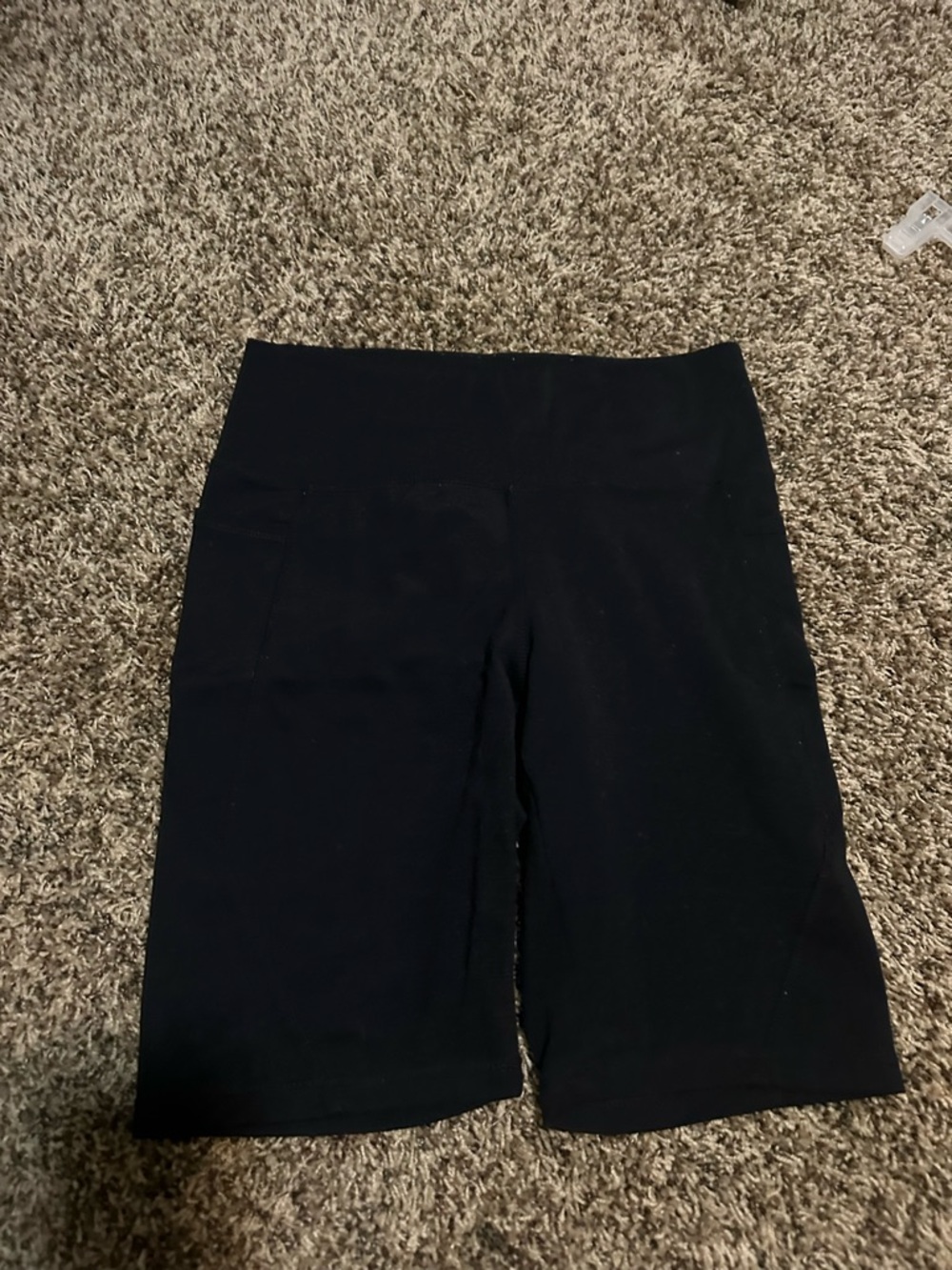 Danskin Black High-Waist Bike Shorts